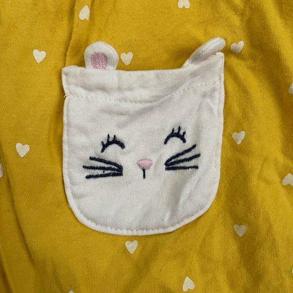 Mustard Short Sleeve Aline Dress Baby Girl - Picture 4 of 4